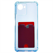 Чехол-накладка - SC276 с картхолдером для "OPPO realme C30" (blue)