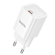Адаптер Сетевой Hoco C148A Charm PD Type-C 30W (white)
