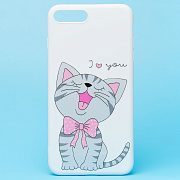 Чехол-накладка - SC302 для "Apple iPhone 7 Plus/iPhone 8 Plus" (004) (white)