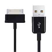 Кабель USB - Samsung 30-pin Glossar P1000 7,5W 100см 1,5A  (black)
