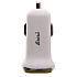 Адаптер Автомобильный Brera CAU2-3A 2USB/5V/3A (white/yellow)