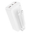 Внешний аккумулятор Borofone BJ57B 22.5W+PD20W 30000mAh Micro/Type-C/2USB/Type-C (white)