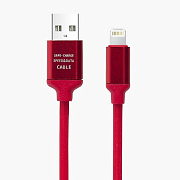 Кабель USB - Apple lightning - DC-130  100см 1,5A  (rose)