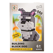 Конструктор - "Dog series" собака (1) (gray/white)