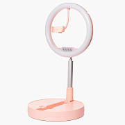 Кольцевая лампа - G2 складное 26 см (pink)