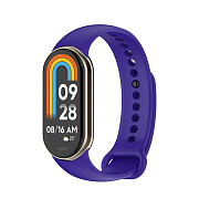 Ремешок - WB13 силикон на кнопке Xiaomi Mi Band 9 (violet)