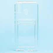 Чехол-накладка - SC276 с картхолдером для "Tecno Spark 6 Go" (transparent)