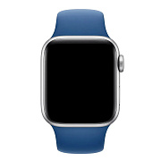 Ремешок - ApW Sport Band Apple Watch 42/44/45/49 mm силикон на кнопке (L) (blue)