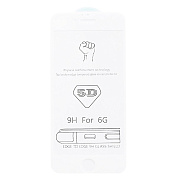 Защитное стекло Full Screen - 3D Flat для "Apple iPhone 6/iPhone 6S" (white) (тех.уп.) (white)