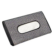 Органайзер - автомобильный для салфеток со стразами (white)