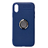 Чехол-накладка - SC131 для "Apple iPhone XR" + кольцо-держатель (blue)