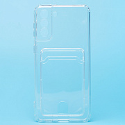 Чехол-накладка - SC276 с картхолдером для "Samsung SM-G996 Galaxy S21+" (transparent) (210451)