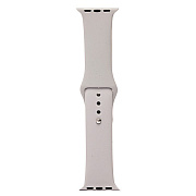 Ремешок - ApW Sport Band Apple Watch 38/40/41 mm силикон на кнопке (S) (light grey)