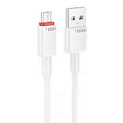 Кабель USB - micro USB Borofone BX110 Beneficio 12W 100см 2,4A  (white)