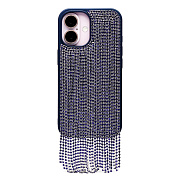 Чехол-накладка - PC095 POSH SHINE для "Apple iPhone 16" кристальный водопад (blue titanium) (237145)