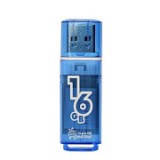Флэш накопитель USB 16 Гб Smart Buy Glossy (blue) 