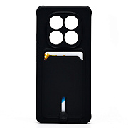 Чехол-накладка - SC304 с картхолдером для "Xiaomi Redmi Note 14 Pro 5G Global" (black)