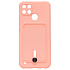 Чехол-накладка - SC304 с картхолдером для "Realme C21Y/C25Y" (light pink)