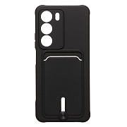 Чехол-накладка - SC304 с картхолдером для "Realme C71" (black) (241112)