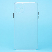 Чехол-накладка - PC091 для "Apple iPhone 11" (matte transparent/white) (232336)