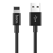 Кабель USB - Apple lightning Hoco X23 Skilled  100см 2,1A  (black)