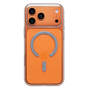 Чехол-накладка - SM041 SafeMag для "Apple iPhone 17 Pro Max/18 Pro Max" (transparent/silver)