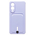 Чехол-накладка - SC304 с картхолдером для "Samsung Galaxy S25 Edge" (light violet) (240409)