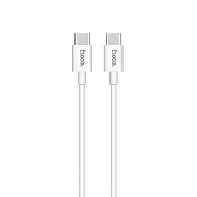 Кабель Type-C - Type-C Hoco X23 Skilled 60W 100см 3A  (white)