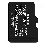 Карта флэш-памяти MicroSD 32 Гб Kingston Canvas Select Plus UHS-1, A1 без адаптера (black)