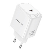 Адаптер Сетевой Borofone BN33 GaN Type-C 40W (white)