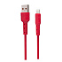 Кабель USB - Apple lightning Kurato RORI-L105 7,5W 100см 1,5A  (red)