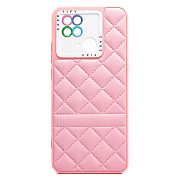 Чехол-накладка - SC318 экокожа для "Xiaomi Redmi 10C" (light pink)