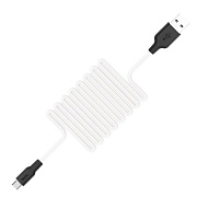 Кабель USB - Type-C Hoco X21 Silicone 18W 100см 3A  (black/white)