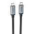 Кабель USB 4.0 Hoco US05 Thunderbolt 4 Pro (20Gbps) 100W 200см 5A  (black)