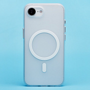 Чехол-накладка - SM038 SafeMag для "Apple iPhone 16e" (white/matte transparent)