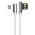 Кабель USB - Type-C Hoco U42 Exquisite steel 12W 120см 2,4A  (white)