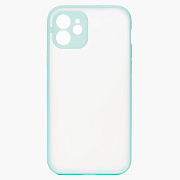 Чехол-накладка - PC041 для "Apple iPhone 12" (light blue/white)