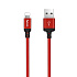 Кабель USB - Apple lightning Hoco X14 Times Speed 10W 100см 2A  (red/black)