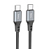 Кабель Type-C - Type-C Hoco X86 Spear PD 60W 100см 3A  (black)
