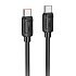 Кабель Type-C - Type-C Hoco X115 PD 240W 100см 5A  (black)