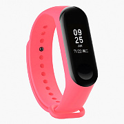 Ремешок - WB13 Xiaomi Mi Band 3/Mi Band 4 силикон на кнопке (регулируемый) (pink)