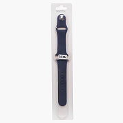 Ремешок - ApW Sport Band Apple Watch 38/40/41 mm силикон на кнопке (S) (midnight blue)