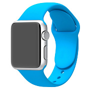 Ремешок - ApW Sport Band (повр. уп.) Apple Watch 42/44/45/49 mm силикон на кнопке (L) (sky blue)