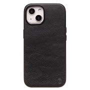 Чехол-накладка Cellis SM031 SafeMag для "Apple iPhone 13/iPhone 14" Натуральная кожа (black) (237487)