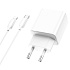 Адаптер Сетевой с кабелем Borofone BA67A PD QC3.0 USB/Type-C 3A/20W (Type-C/Lightning) (white)