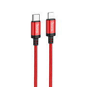 Кабель Type-C - Apple lightning Hoco X89 Wind PD 20W 100см 3A  (red)