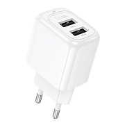 Адаптер Сетевой с кабелем Hoco CS51A 2,4A/12W (USB/Type-C) (white)