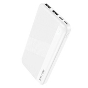 Внешний аккумулятор Borofone BJ27 Pindar 10000mAh Type-C/USB*2/Type-C (white)