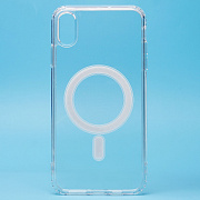 Чехол-накладка - SM006 SafeMag для "Apple iPhone XS Max" (прозрачный)