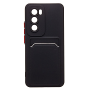 Чехол-накладка - SC337 с картхолдером для "OPPO Reno 12 Pro Global" (black)